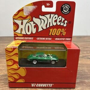 2007 Hot Wheels 100% 40th Anniversary '67 Corvette Red Box Edition New & Sealed!